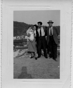 Anita Galliussi, Giulio Seniga e Andrè Marty nel 1956